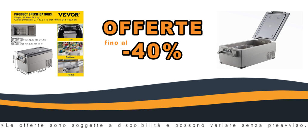 VEVOR Frigorifero Termoelettrico Portatile 35L con LCD – Perfetto per auto, camper e viaggi