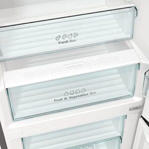 Frigorifero combinato Hisense RB390N4BC20 con sistema Total No Frost, finitura inox, capacità 300L e classe energetica E.