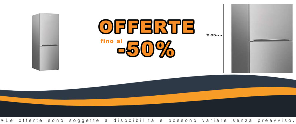 Frigorifero combinato da 330 litri, classe A+, design inox elegante e moderno