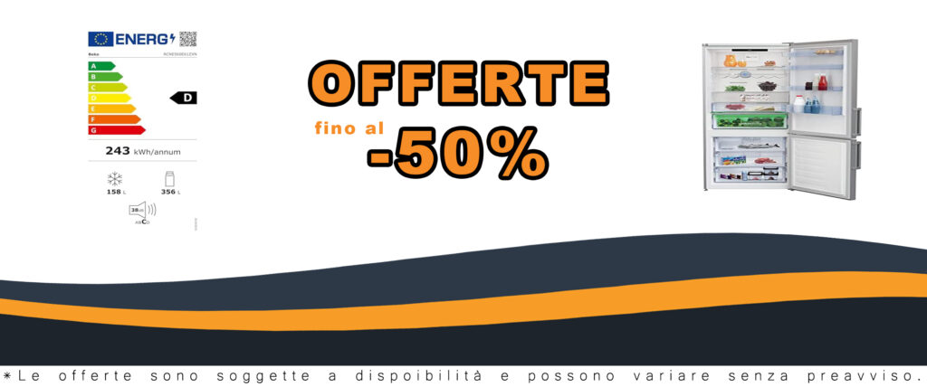 Frigorifero BEKO RCNE560E61ZXN in acciaio inox con capacità di 501 litri, tecnologia Total No Frost e compressore ProSmart Inverter