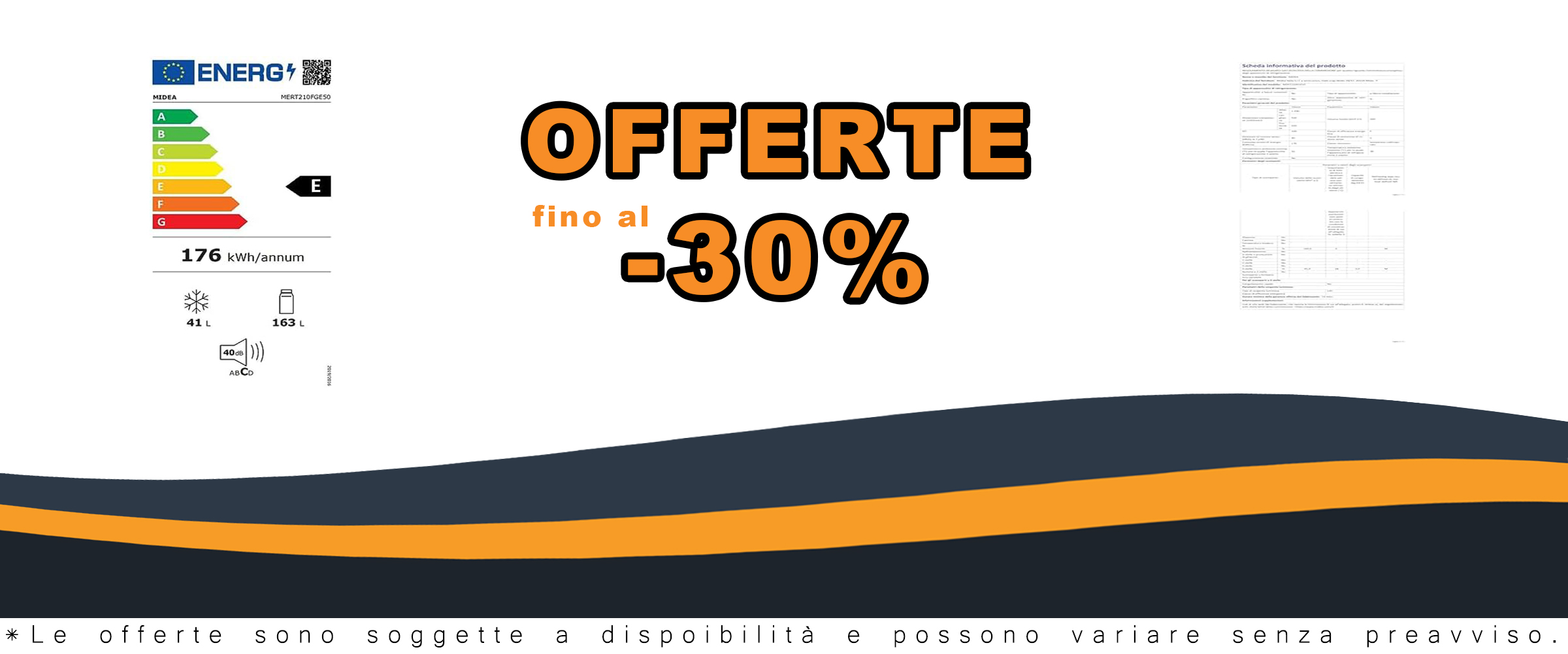 Frigorifero Midea MERT210FGE50 in argento con doppia porta, luce LED e controllo della temperatura regolabile