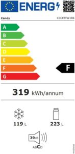 Frigorifero Combinato No Frost Classe F 342 Litri - C3CETFW186 in cucina