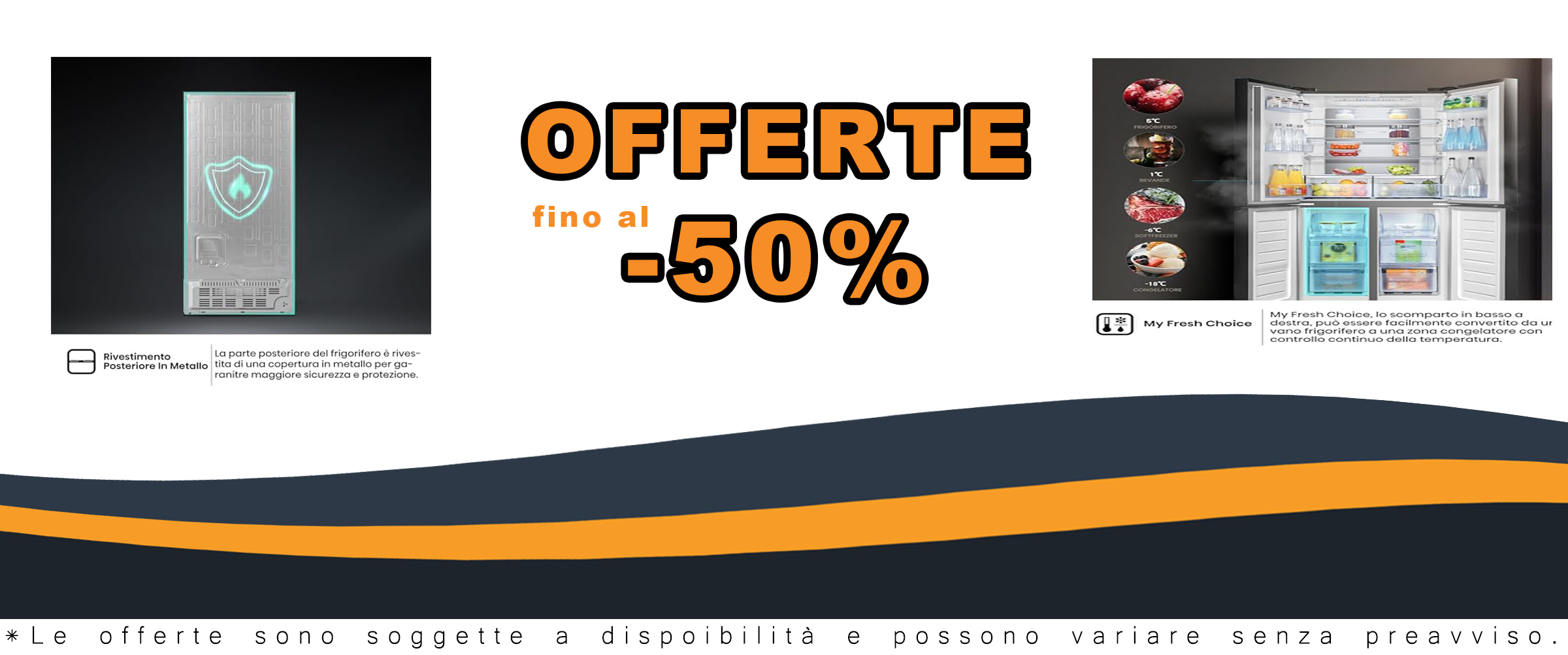 Frigorifero Hisense MQ79452FE Americano Quattro Porte Nero con illuminazione LED Sof