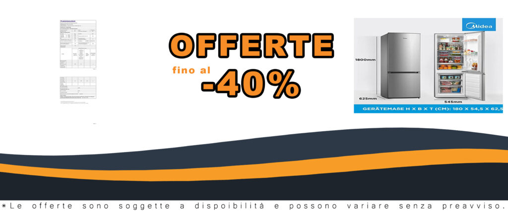 Frigorifero Midea MERB276FGE02A inox con congelatore, sistema NoFrost e termostato regolabile