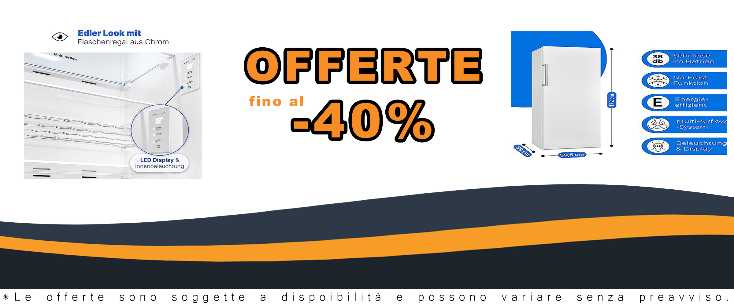 Bomann® VS 7345 Fridge, frigorifero senza comparto congelatore da 322 L, raffreddamento rapido, sistema MultiAirflow