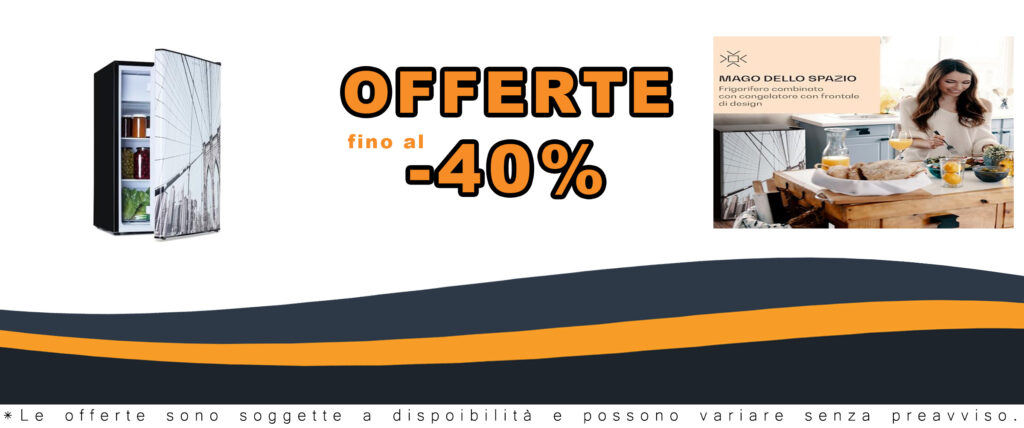 Klarstein CoolArt frigo-congelatore con design elegante, 2 livelli di spazio e termostato regolabile