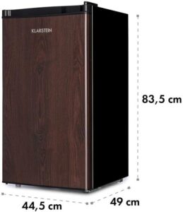 Frigorifero KLARSTEIN Feldberg con porta in legno stampato, scomparto per freschi e basso livello di rumore (42 dB)