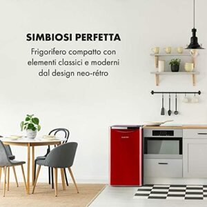 Frigorifero Klarstein Yummy rosso con comparto congelatore e ripiano a griglia