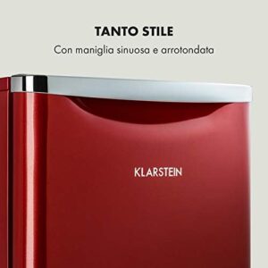 Frigorifero Klarstein Yummy rosso con comparto congelatore e ripiano a griglia
