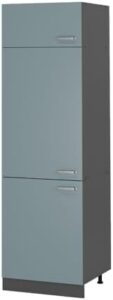 Immagine del Vicco Armadio frigorifero R-line, Grigio-blu/Antracite, 60 cm, ideale per cucine moderne e compatte