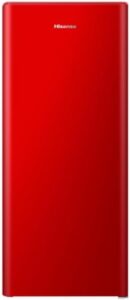 Frigorifero Hisense RR220D4BRE a porta singola, con Freeze Zone e portabottiglie, colore rosso