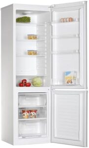 Frigorifero Candy CCG1S 518EW bianco, con cassetto verdure, controllo meccanico della temperatura e illuminazione LED.
