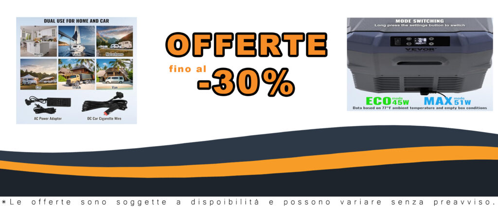 VEVOR Frigorifero per Auto, Congelatore Portatile Doppia Zona 32 L con funzionalità di raffreddamento a compressore per campeggio e viaggi in camper.