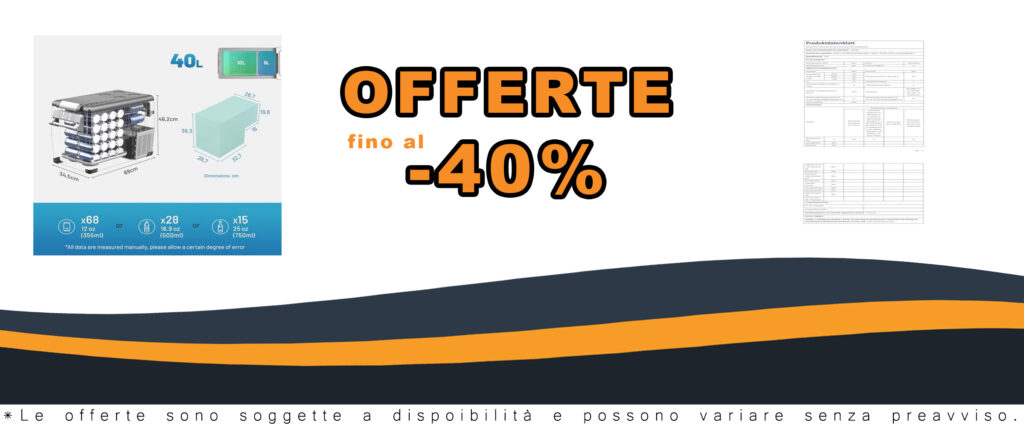 Frigorifero portatile Alpicool CF45 45 litri, perfetto per auto, viaggio, picnic e campeggio, con temperatura regolabile da -20℃ a 20℃.