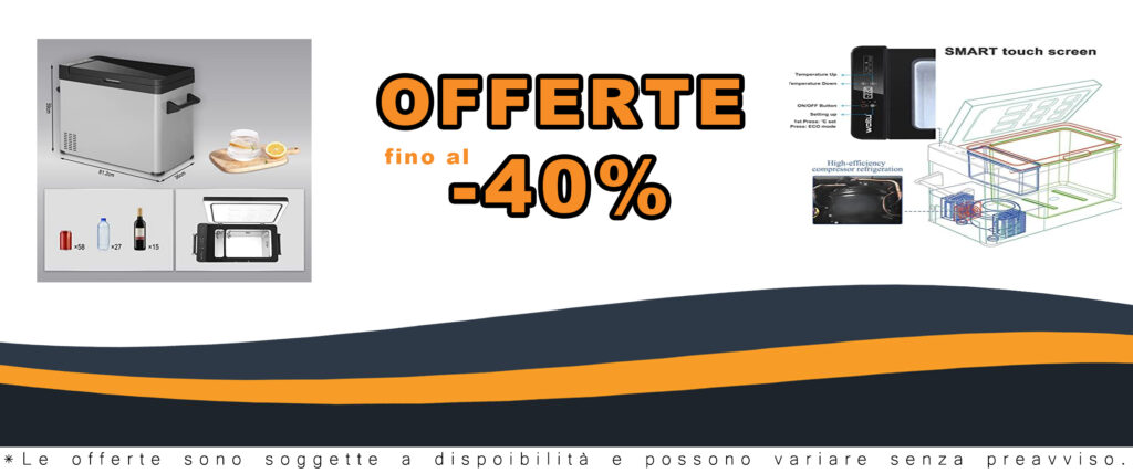 WOLTU Frigorifero Compressore Portatile 60L, ideale per auto, campeggio e ufficio, mantiene al freddo cibi e bevande