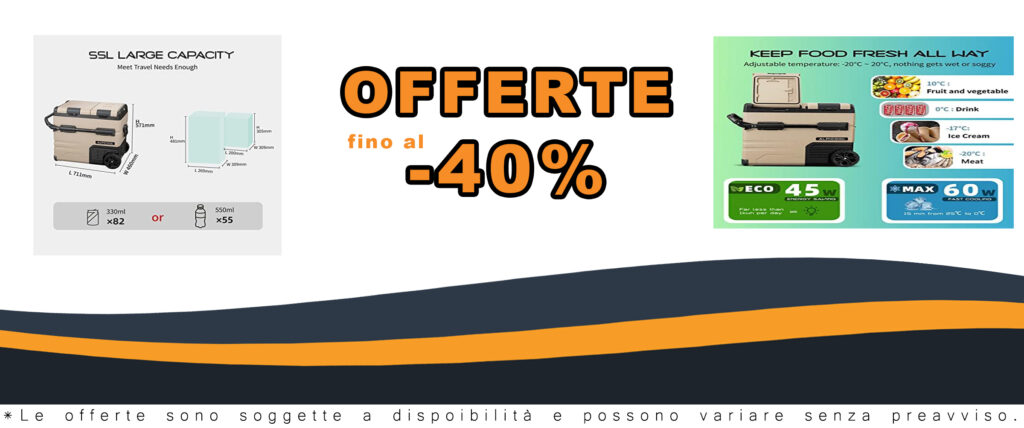 Alpicool TAW55 Frigorifero Portatile Elettrico per Viaggi, Picnic e Campeggio
