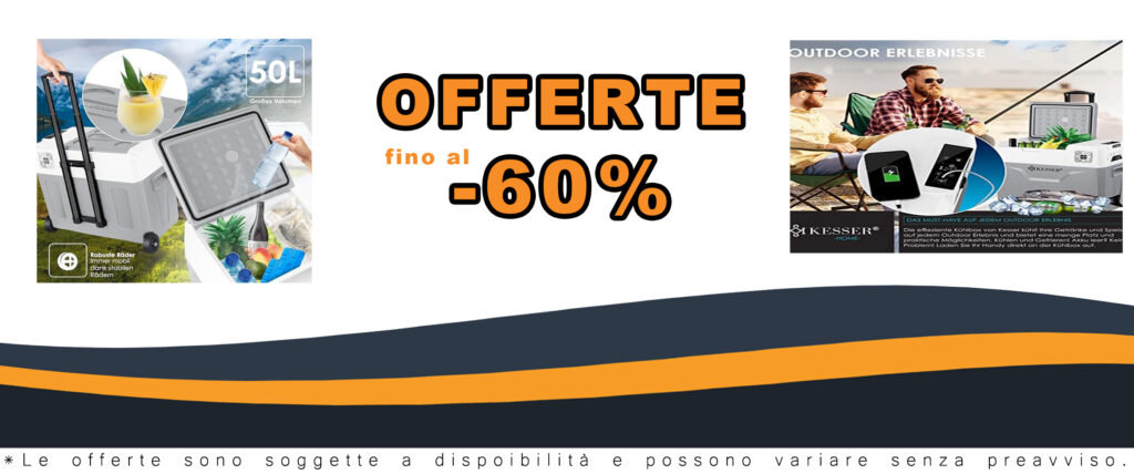 KESSER® Frigobar a compressore 50 litri con controllo tramite app e raffreddamento fino a -20°C, ideale per auto e viaggi.