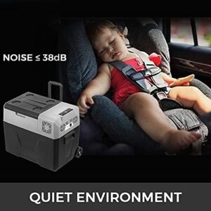 VEVOR Mini Frigorifero Portatile per Auto 40L, perfetto per viaggi e campeggio, con schermo LCD digitale e capacità da -20 a 20°C