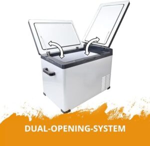 CROSS TOOLS ICEBOX 40 refrigeratore elettrico e congelatore a compressore, ideale per campeggio, con controllo app e capacità di raffreddamento fino a -20°C.