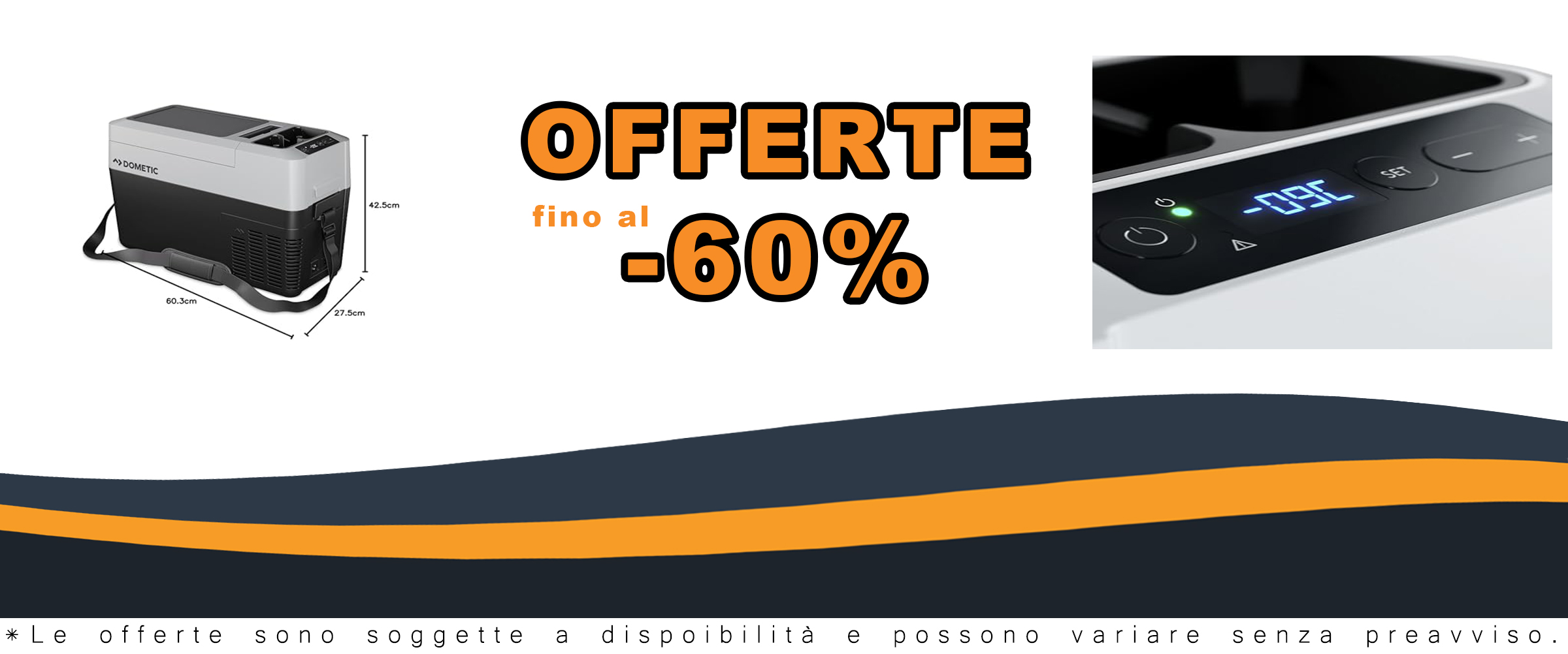 Dometic CFF 12 - Frigorifero portatile a compressore per auto e camper con funzione freezer