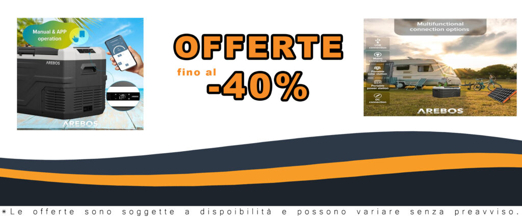 Arebos Frigorifero a compressore 35 litri, congelatore mobile per auto, camion, campeggio e barca, con controllo intelligente e porta USB