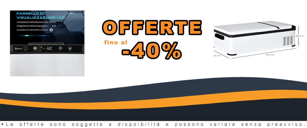 Frigo Portatile Outsunny 20L con Maniglia e Schermo LCD, Ideale per Auto e Camion