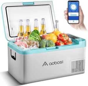 AAOBOSI 20L Frigorifero Portatile per Auto, Camion, Picnic e Campeggio con controllo APP