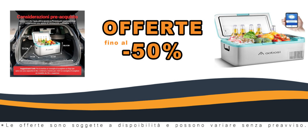 AAOBOSI 20L Frigorifero Portatile per Auto, Camion, Picnic e Campeggio con controllo APP