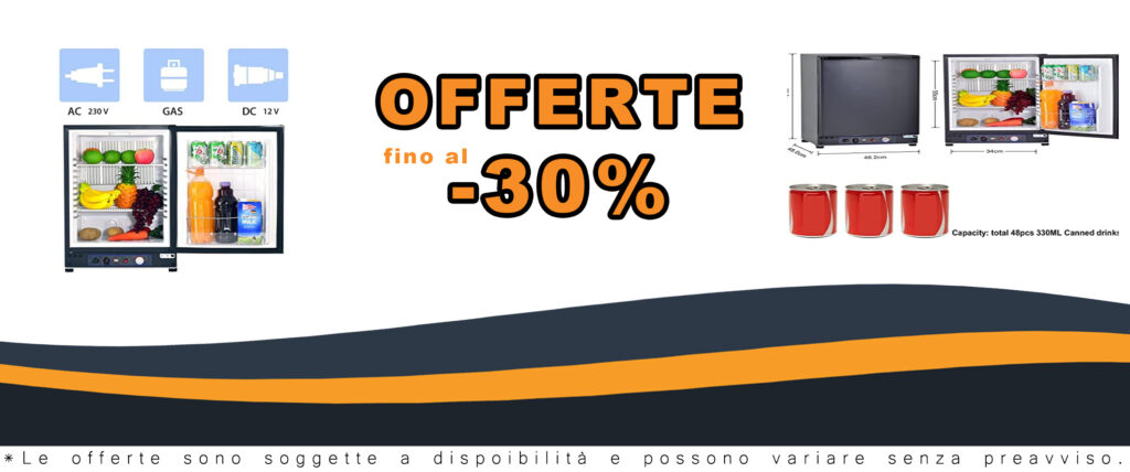 SMETA Frigorifero Trivalente 60L, frigo silenzioso da campeggio, nero