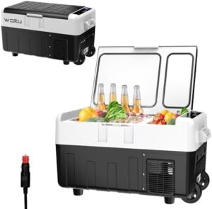 WOLTU Frigorifero Elettrico Portatile, Mini Frigo a Compressore da 30L, ideale per auto, barca, camion e camper