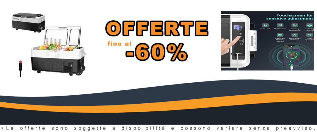 WOLTU Frigorifero Elettrico Portatile, Mini Frigo a Compressore da 30L, ideale per auto, barca, camion e camper