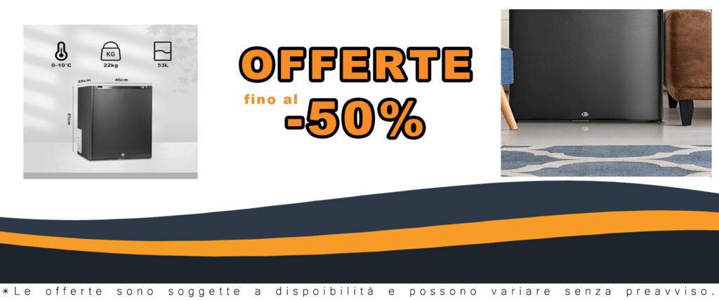 Frigorifero SMETA 12V 230V nero, perfetto per campeggio, auto e ufficio, compatibile con alimentazione 12V e 230V, capacità 53 litri