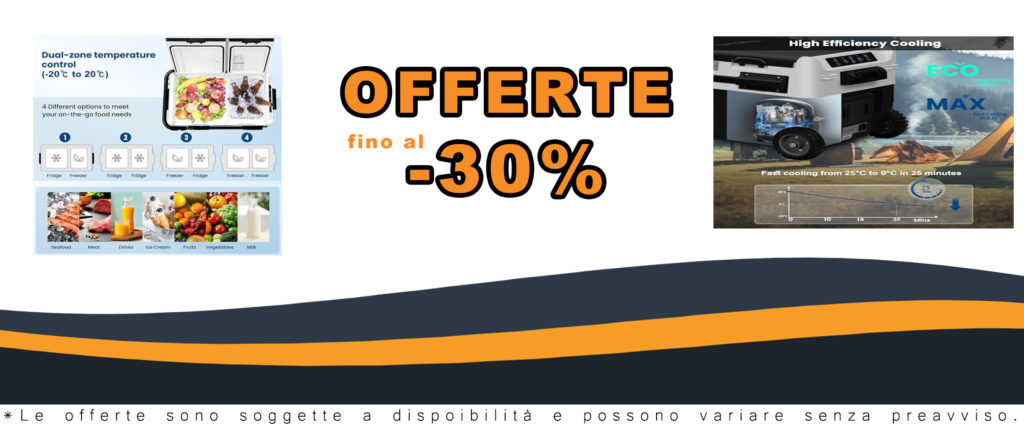 WOLTU Frigorifero Piccolo per Auto da 30L, Mini Frigo Portatile, Congelatore per Viaggio e Campeggio