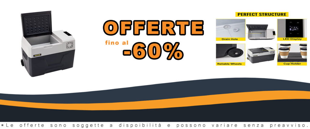 Frigorifero portatile Vevor da 30L, ideale per viaggi in auto, camper, barca e pesca