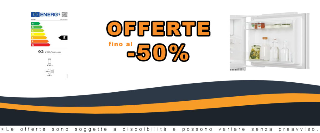 Candy CM4SE68W - Frigorifero da incasso con porta a traino e congelatore integrato, design compatto