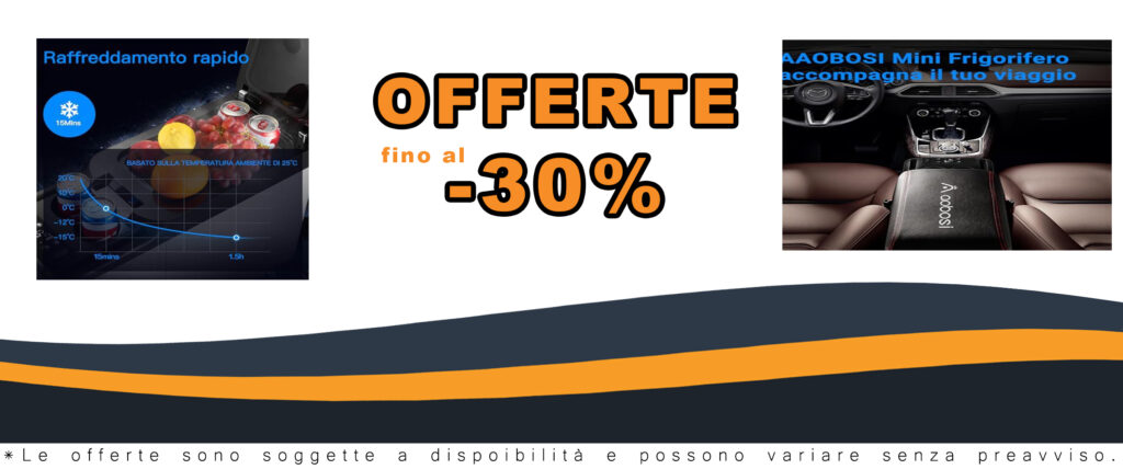 AAOBOSI Frigo Portatile per Auto 15L, frigorifero compatto ed efficiente, ideale per viaggi e campeggio