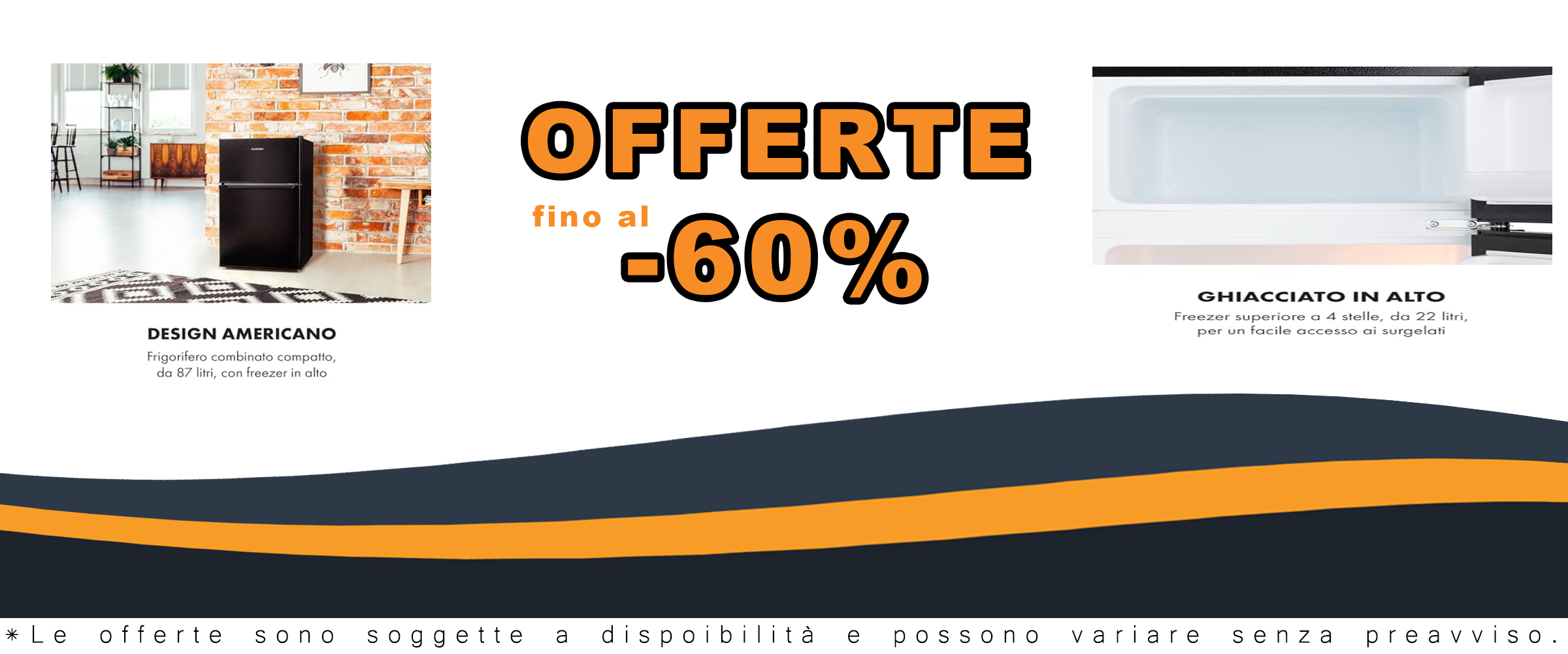 Frigorifero Klarstein Big Daddy Cool con design elegante, classe energetica E e capacità combinata di 87 litri, ideale per piccoli appartamenti