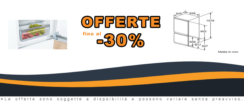 Bosch KIS77AFE0 Serie 6, frigorifero da incasso con tecnologia VitaFresh Plus e LowFrost, ideale per famiglie