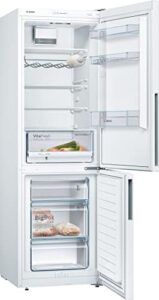 Frigorifero combinato BOSCH KGV36VWEAS SER4 con capacità di 308 L, design bianco e classe energetica A++.