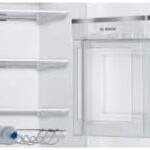 Frigorifero BOSCH SERIE 6 KAG93AIEP con capacità di 560 litri e finitura in acciaio inox, perfetto per famiglie numerose