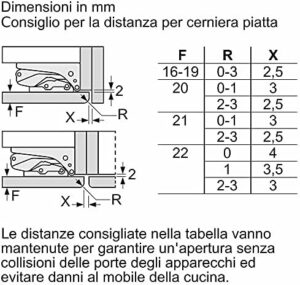Bosch KIL82AFF0, frigorifero da incasso con vano congelatore, design moderno e funzionalità avanzate