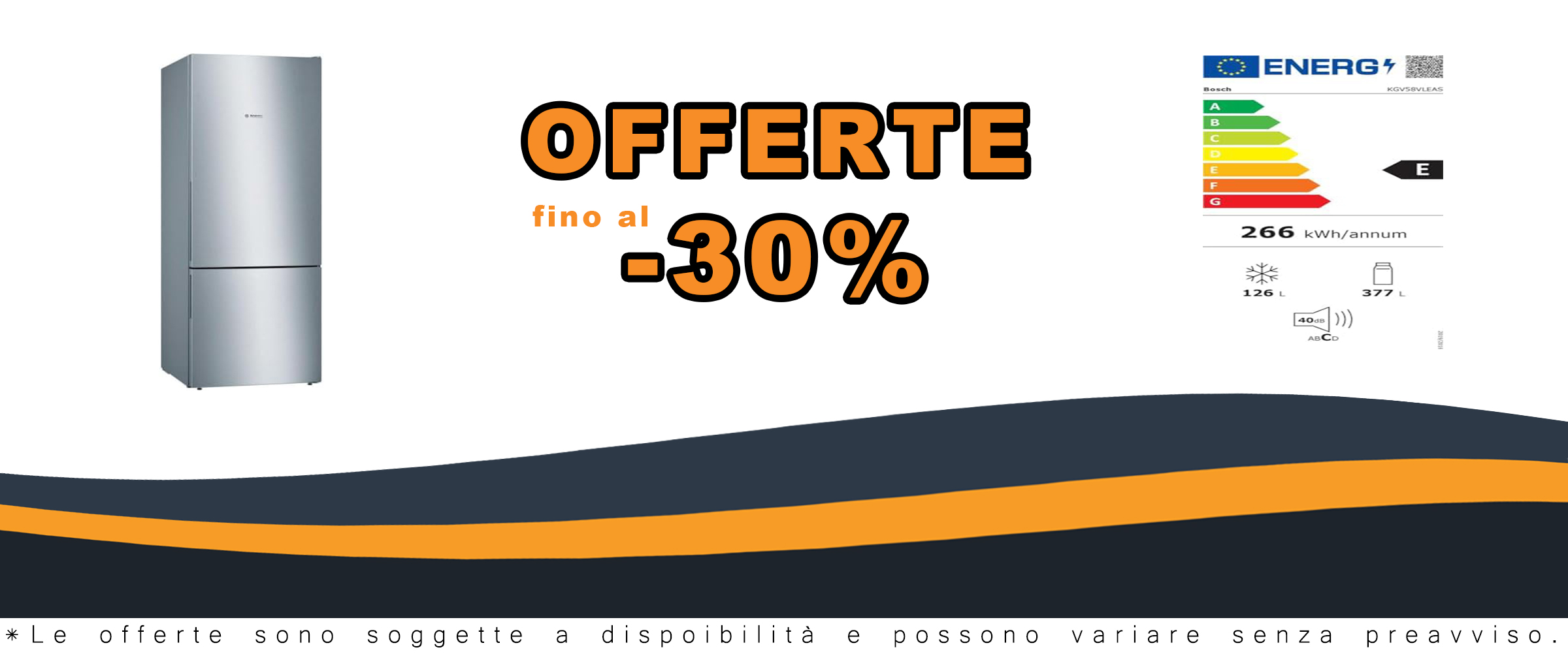 Frigorifero combinato BOSCH KGV58VLEAS con capacità di 500 litri, design elegante in acciaio inox e funzione Low Frost