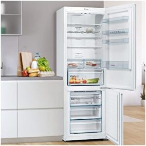 Frigo-congelatore Bosch KGN49XWEA Serie 4 con pannello del mobile elegante e tecnologia NoFrost