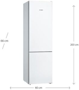 BOSCH SERIE 4 KGN39VWEA frigorifero e congelatore indipendente bianco, design moderno e capacità di 368 L