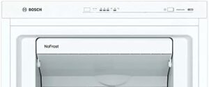 Congelatore Bosch GSN33VWEP Serie 4 con design bianco, sistema NoFrost e cassetto BigBox per un’efficienza ottimale