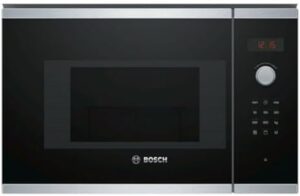 Microonde Bosch Bel523Ms0 integrabile ad incasso, 800 W, 20 L, nero, ideale per cucine moderne