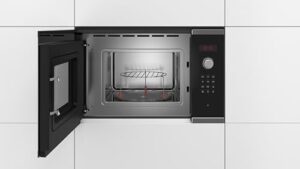 Microonde Bosch Bel523Ms0 integrabile ad incasso, 800 W, 20 L, nero, ideale per cucine moderne
