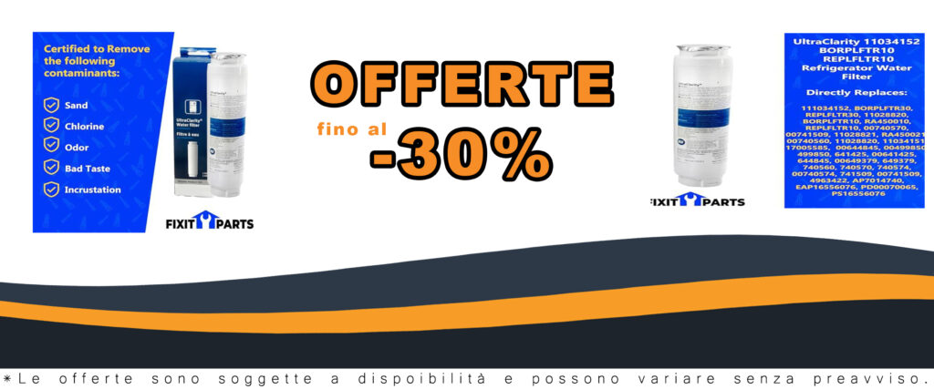 Filtro dell'acqua UltraClarity 11034152 compatibile con frigoriferi Bosch, Thermador e GAGGENAU