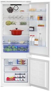 Frigorifero combinato Beko KRB2AE88S con capacità di 405 litri e design elegante, perfetto per grandi famiglie e risparmio energetico.