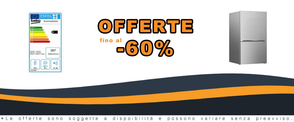 Frigorifero combinato Beko RCSA330K20S con congelatore, design moderno e capacità elevata
